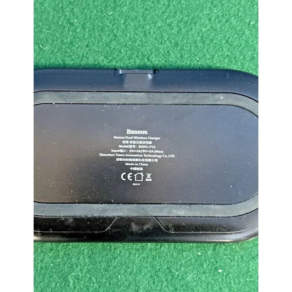 Baseus BSWC-P12 Wireless Charger Black Fast Charging Pad Qi-Compatible